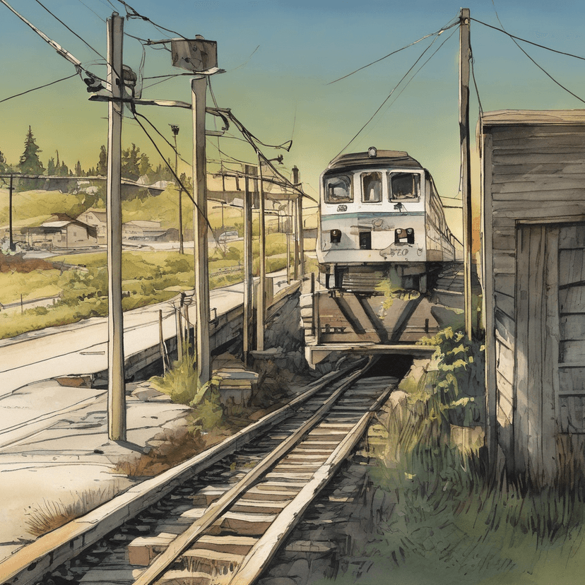 Sunlight on the faded Snohomish Transit.