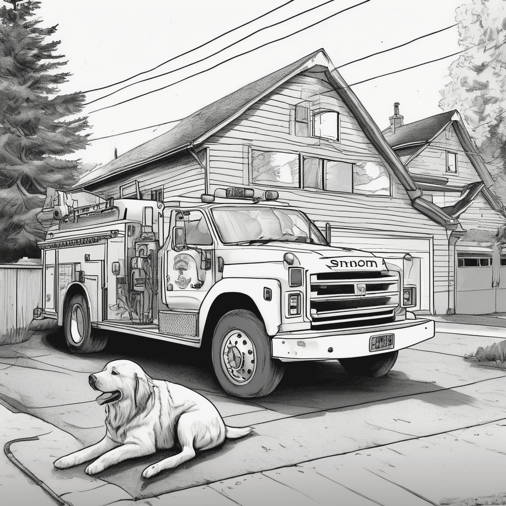 Dog waiting for owner to return from walk.